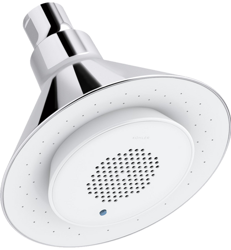 KOHLER K-9245-0 2.5 GPM Moxie Showerhead and Wireless Speaker